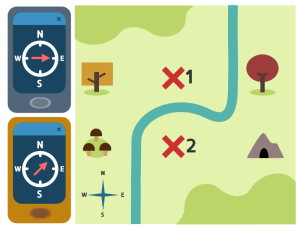 2015年Bebras挑战练习题-Geocaching（地图）
