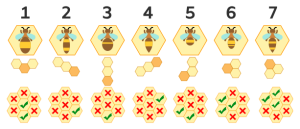 2022-2023年Bebras挑战练习题-Beehive（蜂巢）