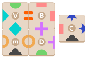 2022-2023年Bebras挑战练习题-Four Tiles（四个瓷砖）